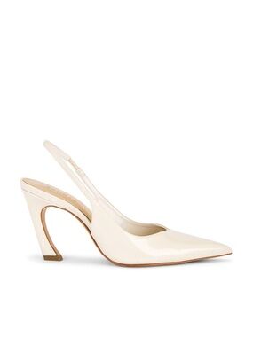 Schutz Elegant Women's Ivory Slingback Pointed-Toe Heels